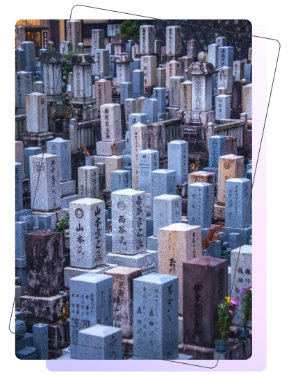 கல்லறைக்கல் QR குறியீட்டின் குறிப்பிடத்தக்க எடுத்துக்காட்டுகள்