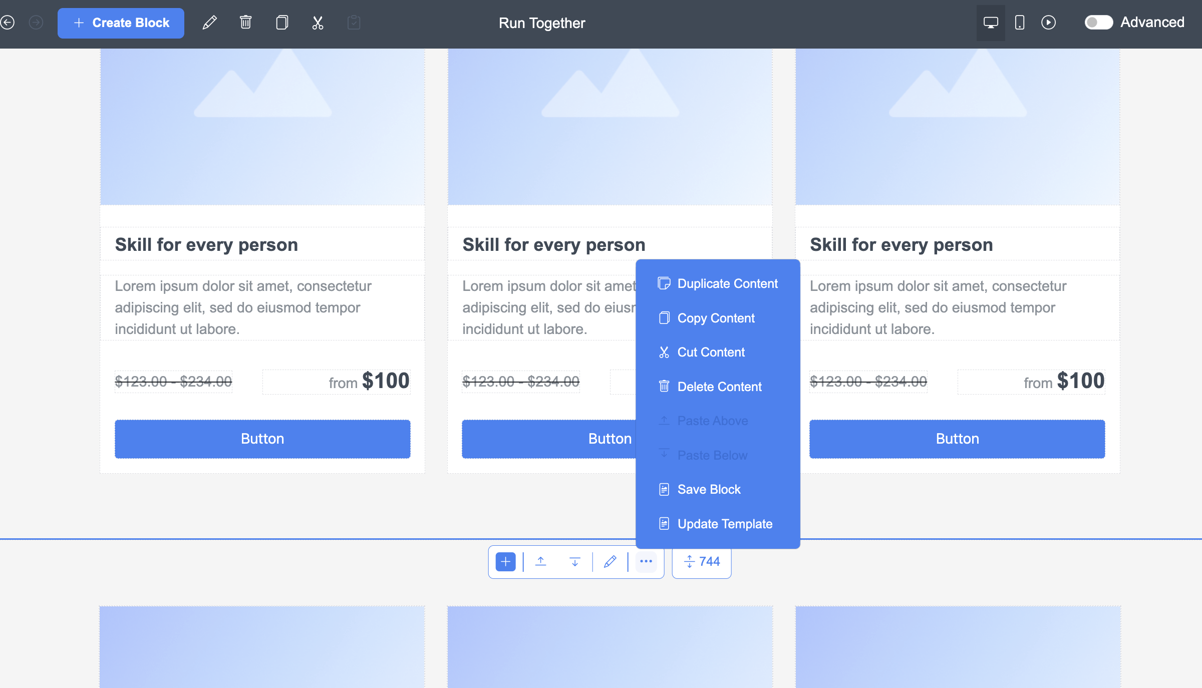 Cara Menata Ulang atau Menghapus Blok