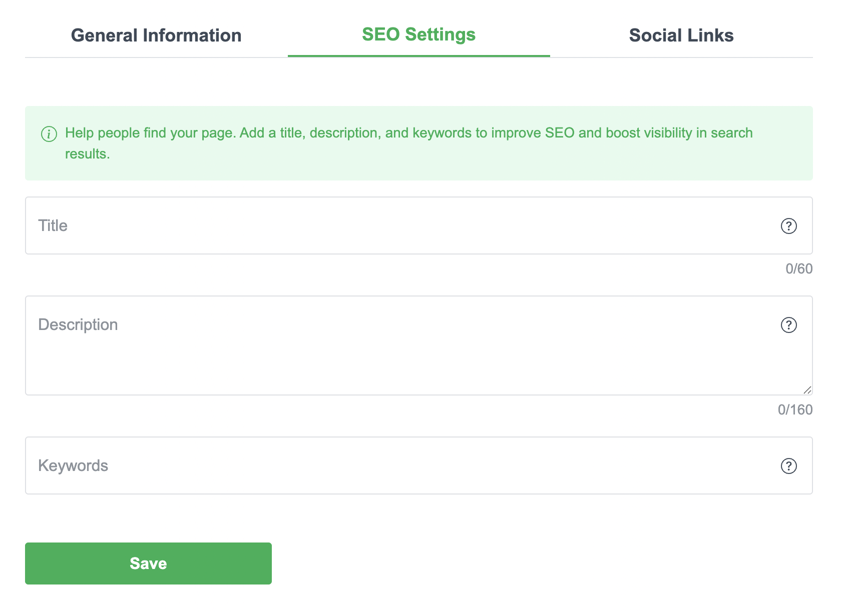 คำอธิบายการตั้งค่า SEO สำหรับ ME-Ticket White Label